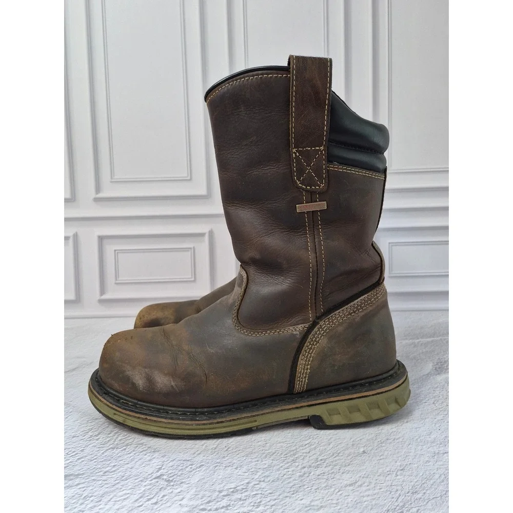Danner Steel Yard Wellington Brown Steel Toe Waterproof Work Boots Mens 9 D 11